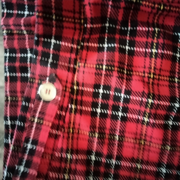 Women's Adrian vitadini red plaid stretch pants size XL - Picture 3 of 5